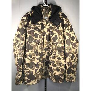Vintage Duck Bay Camo Hunting quilted liner 3 in 1 Jacket L M65/35 Duck Print